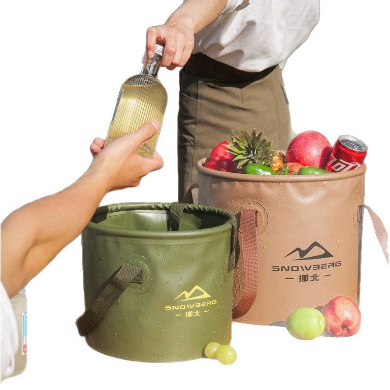 Capacious handheld bucket for traveling PVC for camping
