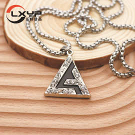 金属吊坠定制项链定做公司logo吉祥物纪念礼品挂件订做吊链制作厂