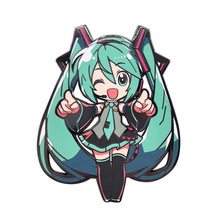 初音未来金属胸针 创意书包装饰徽章别针pins