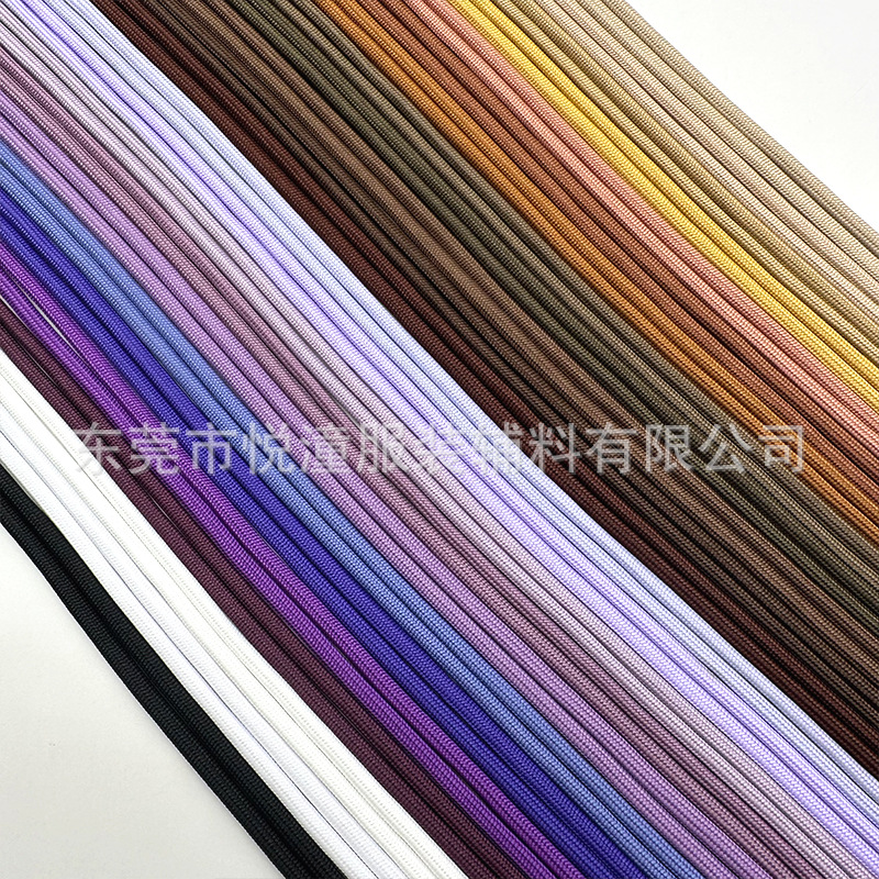 现货批发5mm纯色圆绳  卫衣抽绳 手机水杯挂绳箱包辅料涤纶包芯绳