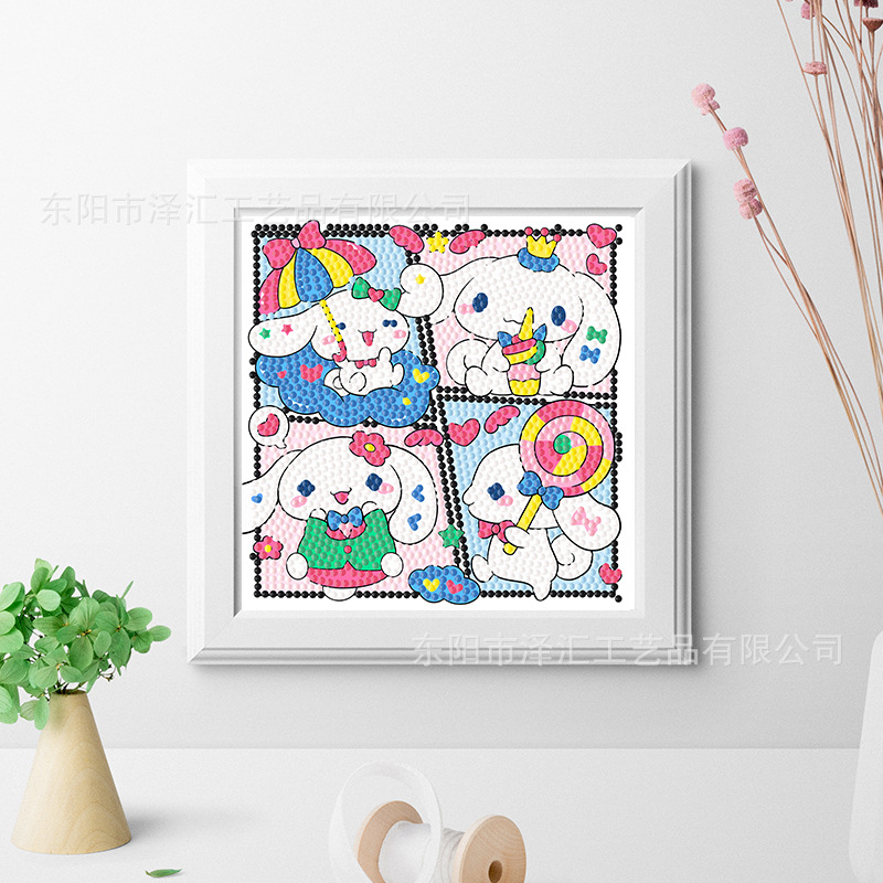 Nuevos niños 5d educativos rhinestone pintura hecha a mano DIY diamante pintura juguete creativo dibujos animados princesa serie image 28