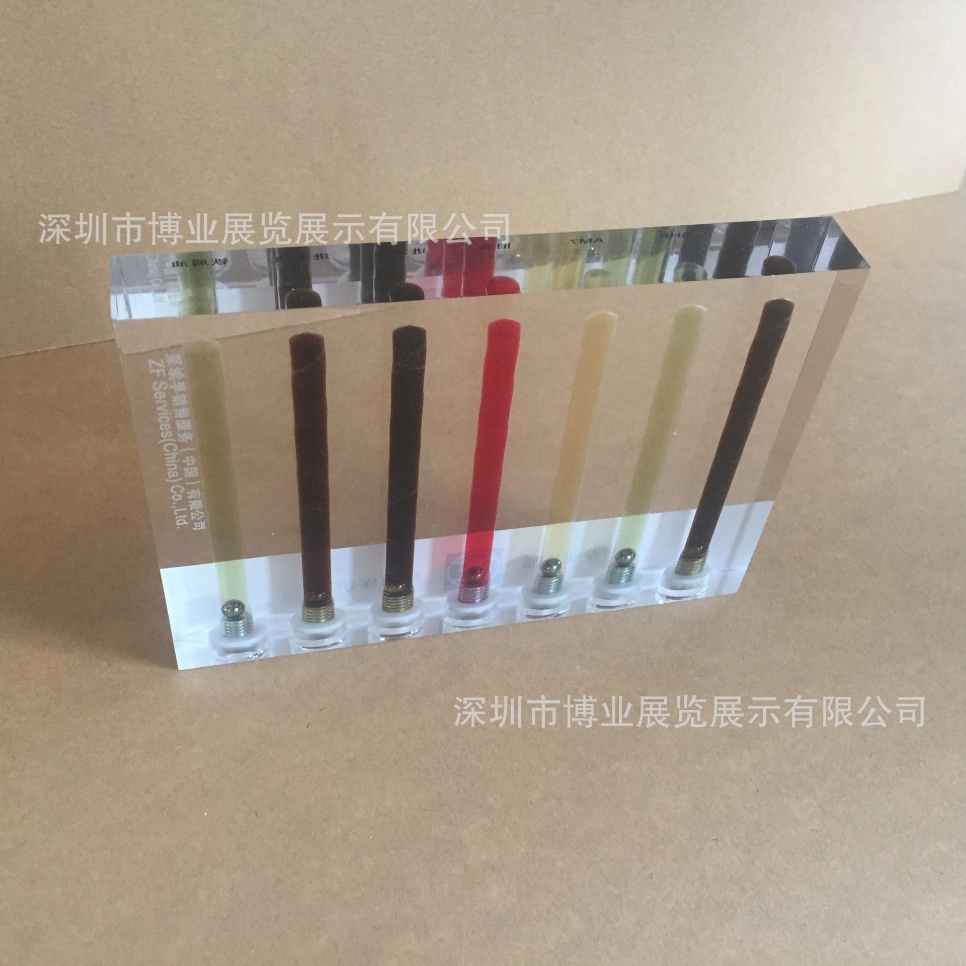 厂家供应各种品牌机油展示用品亚克力有机玻璃机油润滑油展示