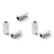 Factory direct stainless steel chamfered rectangular through hole square diy necklace bracelet bracelet rope jewelry batch