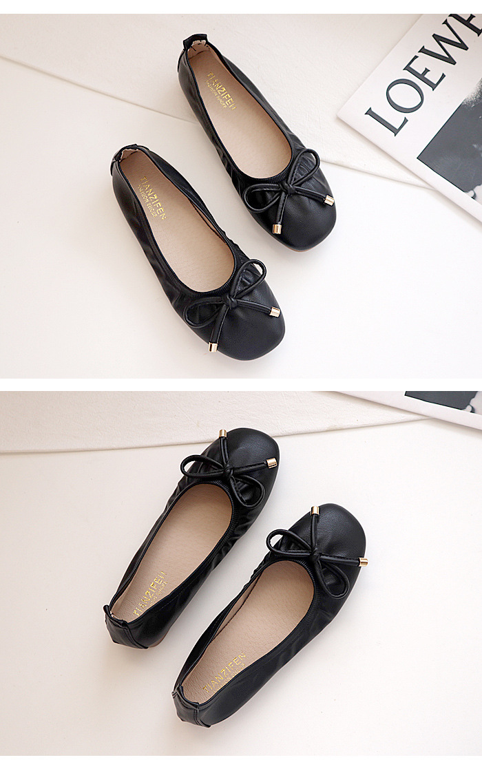 Comfortable Flat Shoes With Bow For Women Spring And Summer_voghion.com