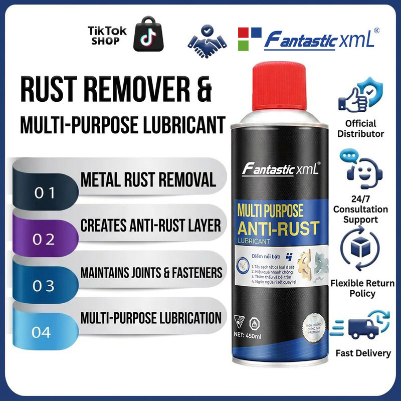 Rust Remover, Rust and Steel Rust Removal Lubricant, Anti-Rust Oil, Powerful Automotive and Household Screw Loosening Agent, Rust Removal Magic Tool Rust Remover, Rust and Steel Rust Removal Lubricant, Anti-Rust Oil, Powerful Automotive and Household Screw Loosening Agent, Rust Removal Magic Tool