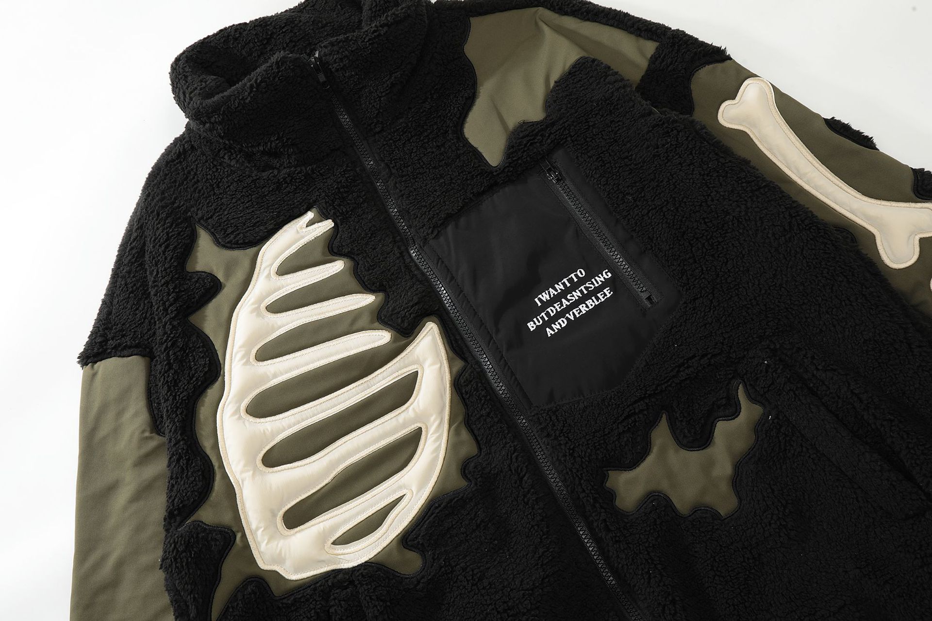 Herrkläder Lammullssömmar handduk broderi bomullsrock vinter varm bomullsrock tonåring män och kvinnor lös parrock_voghion.com