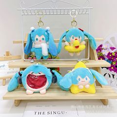 漫画かわいい初音ミク人形バッグキーホルダー小銭入れ小銭入れ