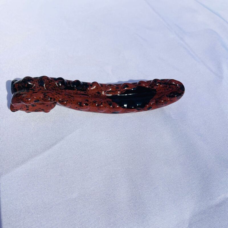 天然黑曜石水晶按摩棒摆件 图 8