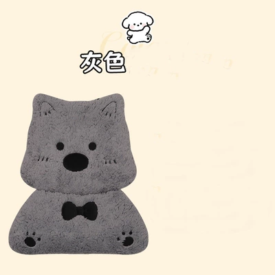 Seat cushion, seat cover – Thickened - winter-plushwest-highland-grey-backrest-cover-single