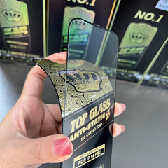 Applicable for Apple iPhone 13/14 Pro Crown 12 Pro Anti-Fall iPhone 15 Full Screen 7P High Aluminum 11 Phone Tempered Glass Film Wholesale