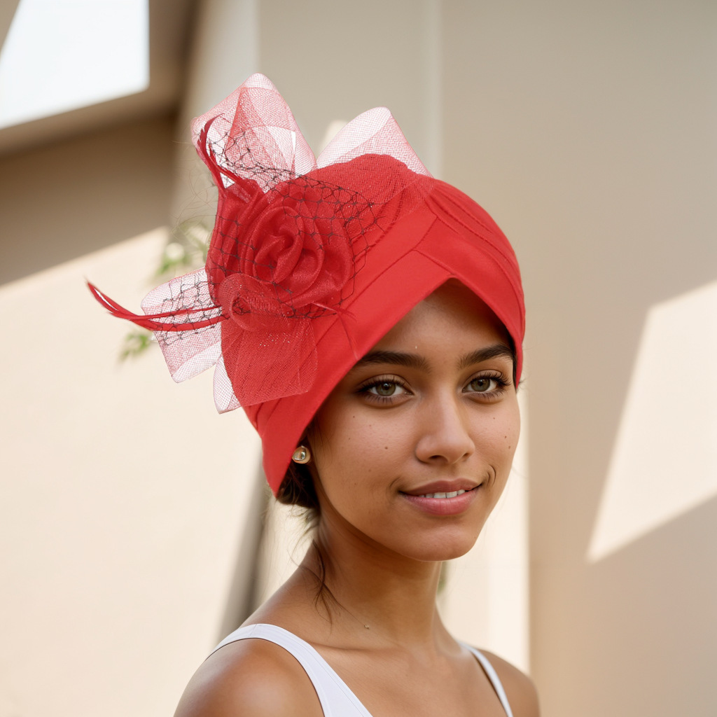 Moslimhoed Afrikaanse hoed, hoofdkap, watermeloenkap, zijbordbloem_voghion.com