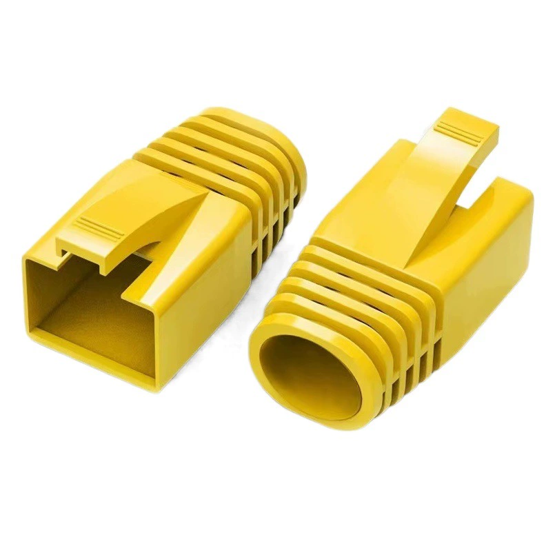 RJ-45 Оболочка Crystal Head 8P8C сетевой кабель резиновая втулка цвет Super Five Super Six Хрустальная оболочка головы