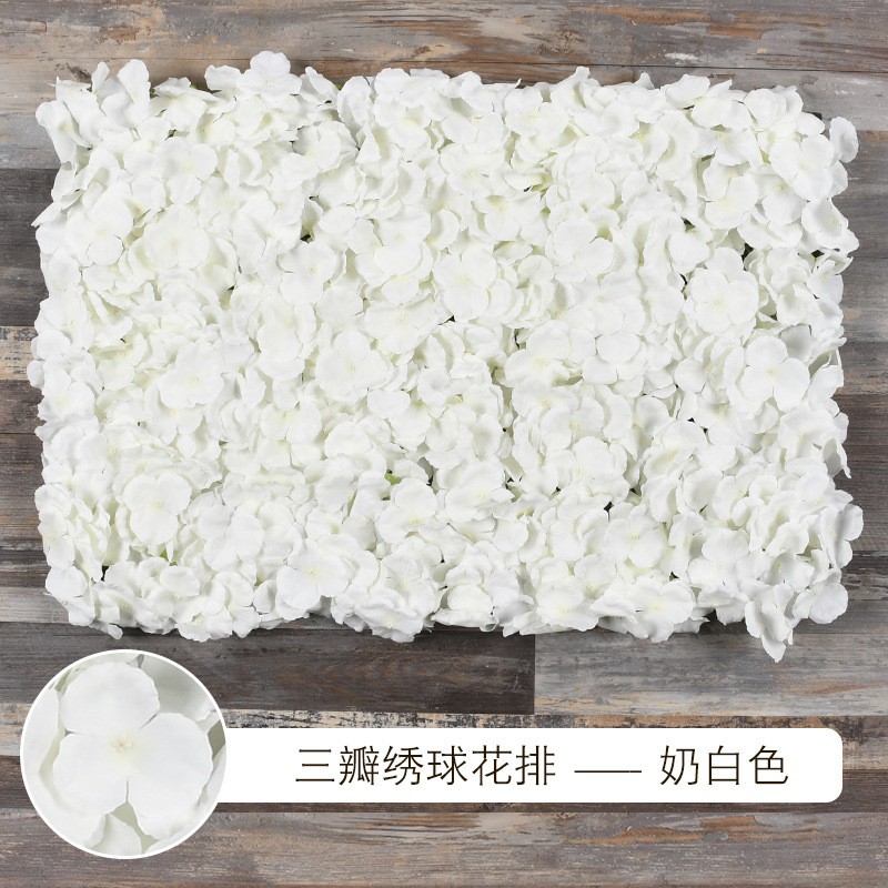 Muro de Flores de Hortensia para Decoración de Bodas, Arreglo Floral, Fondo de Pantalla, Alfombra de Pared, Arreglo Floral Artificial, Muro de Flores Famoso en Internet, Decoración de Bodas al por Mayor