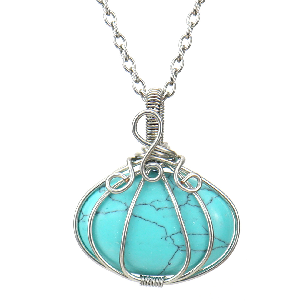 Simple Style Leaf Crystal Handmade Pendant Necklace 1 Piece