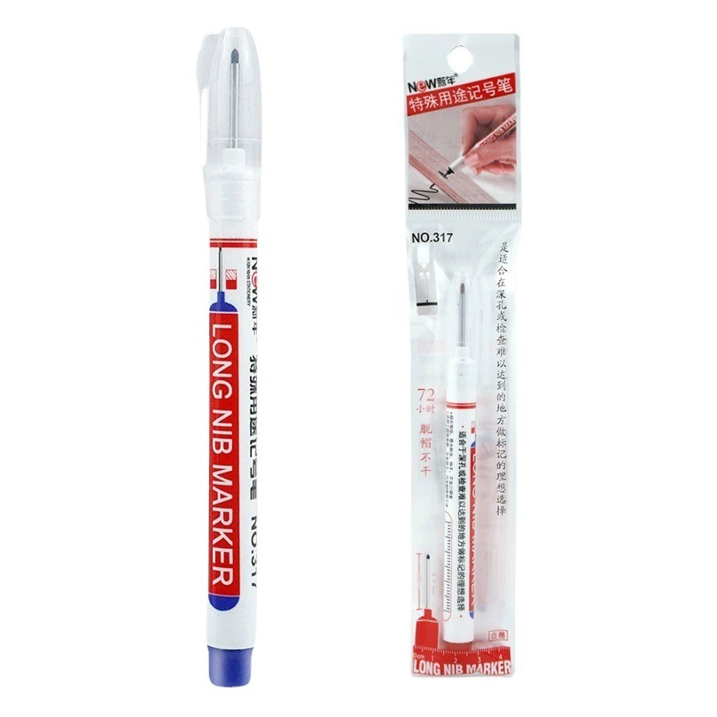 Маркер с длинной головкой 20 мм деревообрабатывающий маркер ручка для маркировки плитки с глубоким горлышком Расширенная сверлильная ручка для быстрого высыхания масла ручка