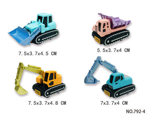New children's toy cars 8 cartoon alloy pull-back Q version cute themed palm treasure car models