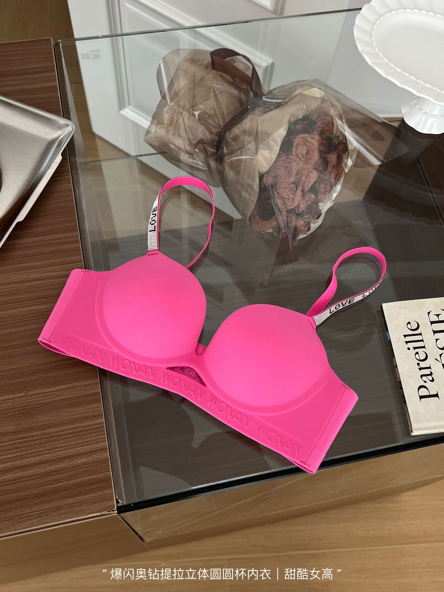 Venta directa de fábrica comercio electrónico transfronterizo Sudeste de Asia Vietnam Tailandia damas pecho pequeño simple sujetador de colección lateral