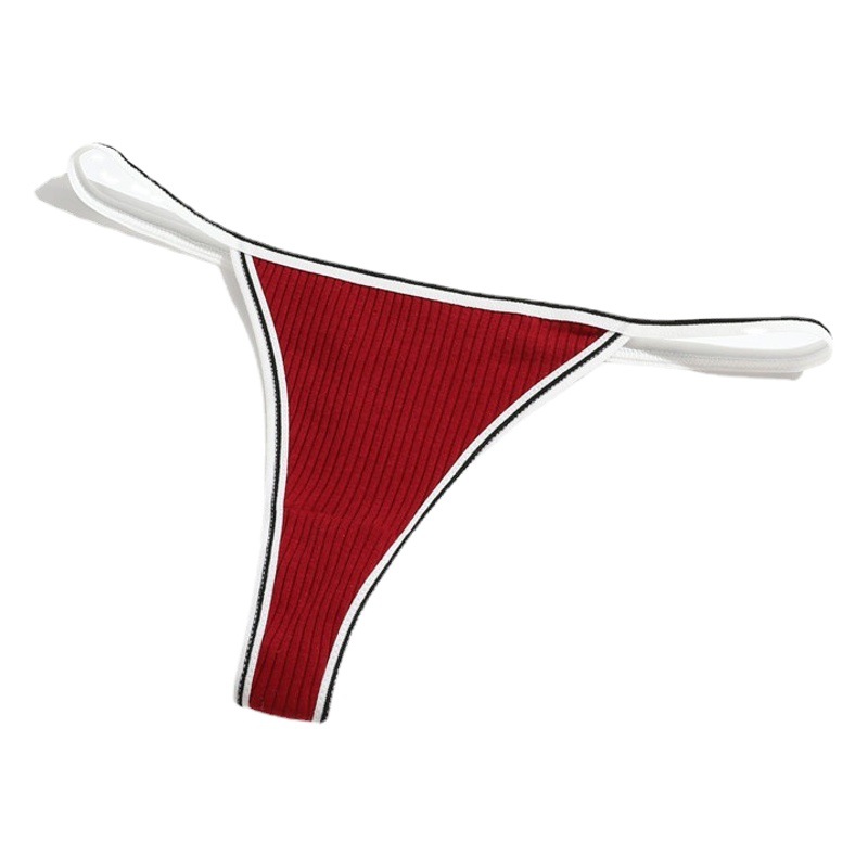 Nueva Tanga de las mujeres sexy ropa interior de algodón de las mujeres hilo de algodón de cintura baja pantalones de las mujeres suministro directo de fábrica