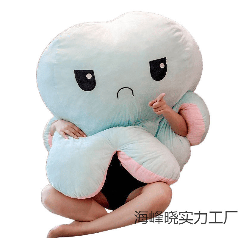 かわいい顔が変わる特大タコ人形枕ぬいぐるみフリップ布人形人形巨大な両面タコ|undefined