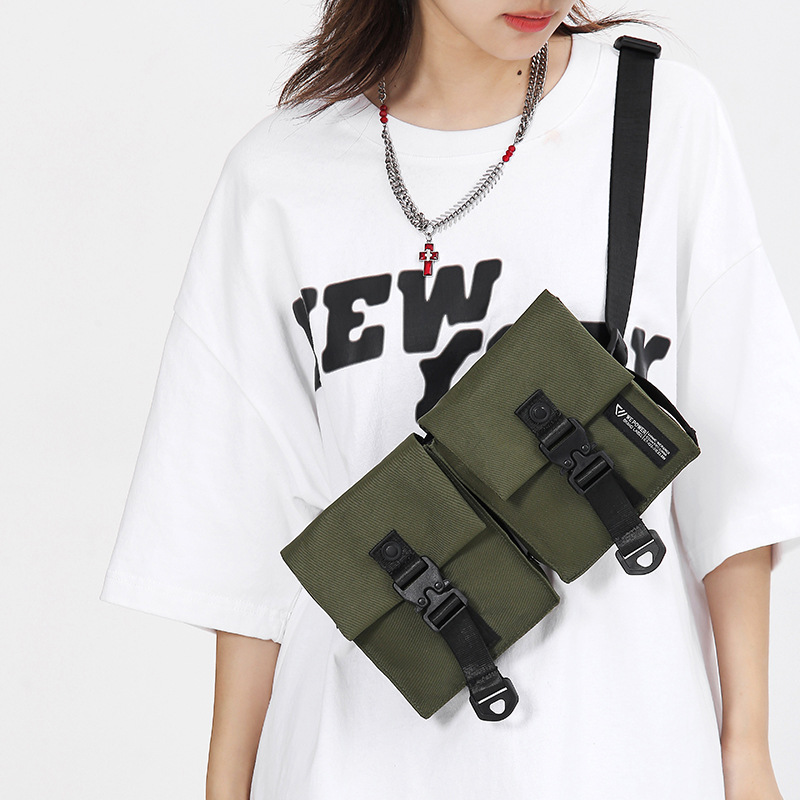 WEPOWER nueva moda simple bolso de teléfono móvil bolso de hombro ligero al aire libre mochila casual bolso de pecho para hombres