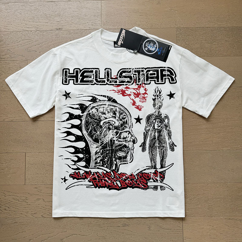 新型美潮Hの星シリーズプリント双紗純綿カジュアル男女夏カジュアルゆったり半袖tシャツ|undefined