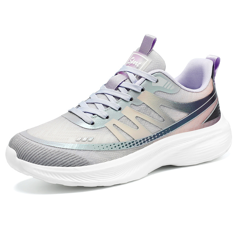 Zapatos de mujer todo fósforo nuevos zapatos transfronterizos verano eva zapatos para correr adhesivos en frío malla transpirable zapatillas de deporte pareja