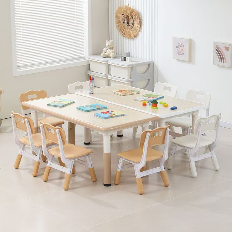 Kindergarten Tables and Chairs, Children's Study Tables, Plastic Tables, Liftable Tables, Household Writing and Graffiti Tables, Painting Tables
