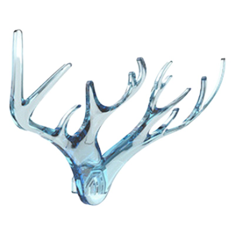 Gancho de asta Decoración de pared nórdica Gancho pequeño Personalidad creativa Cabeza de ciervo Llave de pared sin costuras tridimensional Gancho Adhesivo de pared