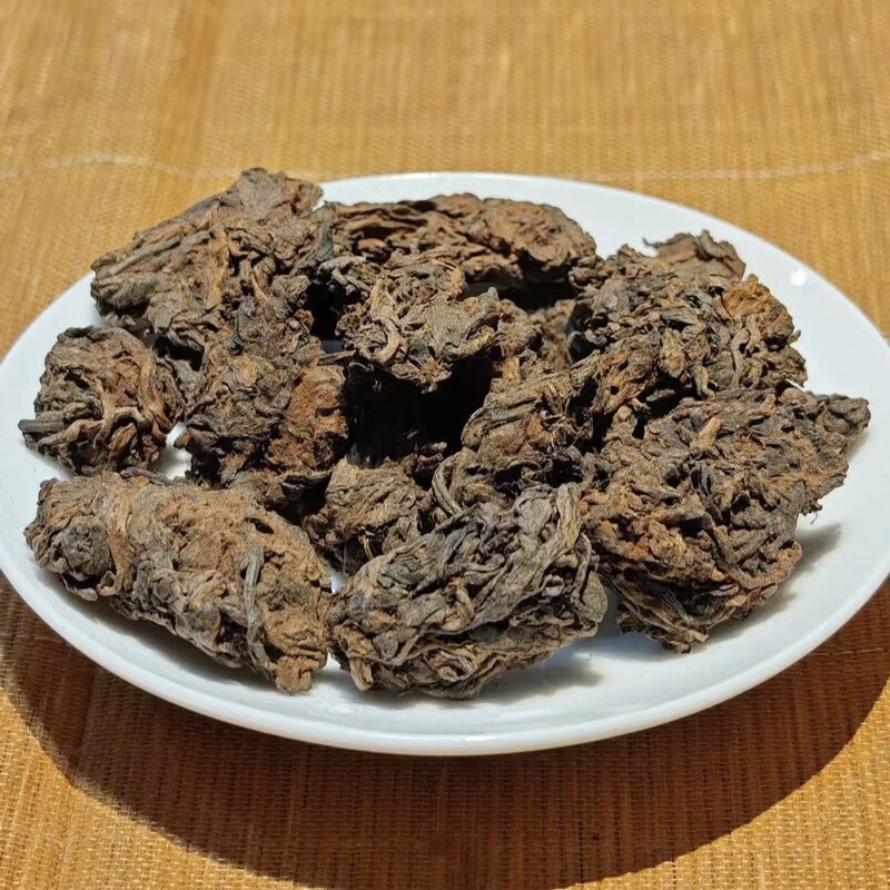 勐海熟成乾燥茶頭 雲南プーアル茶 熟茶 金芽茶頭 500g 沈香|undefined
