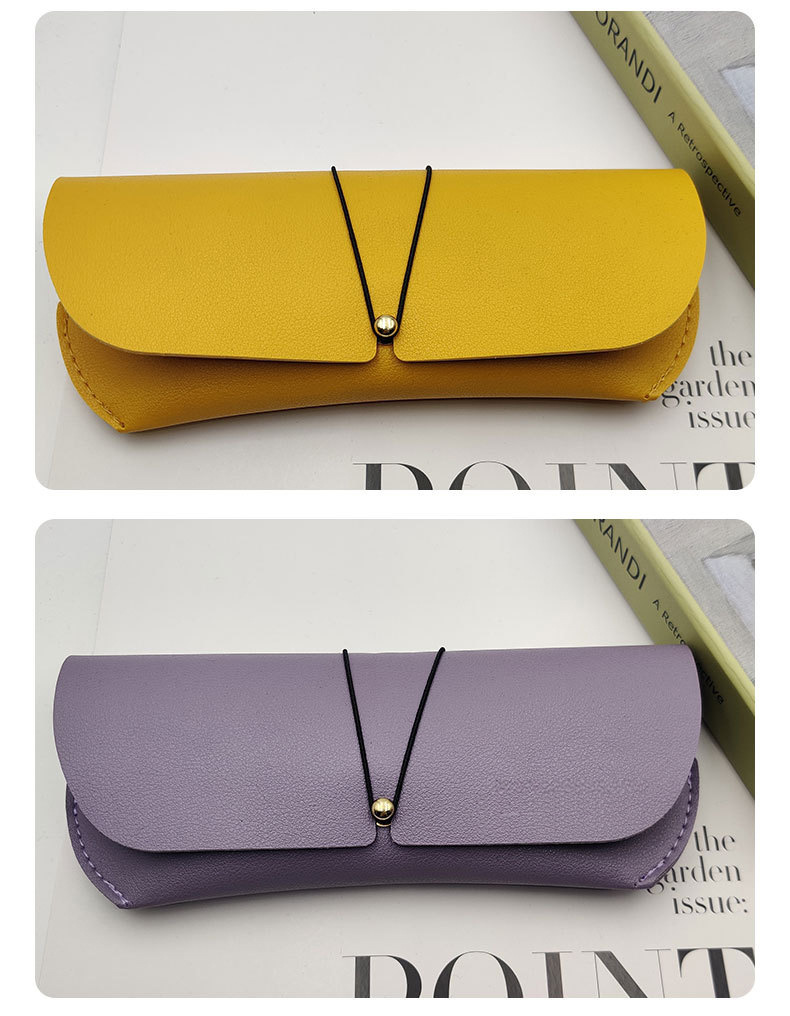 Sunglasses Case Portable Pvc Glasses Case Sunglasses Protective Case Glasses Soft Bag Fashion Plain Glasses Box Customization display picture 1