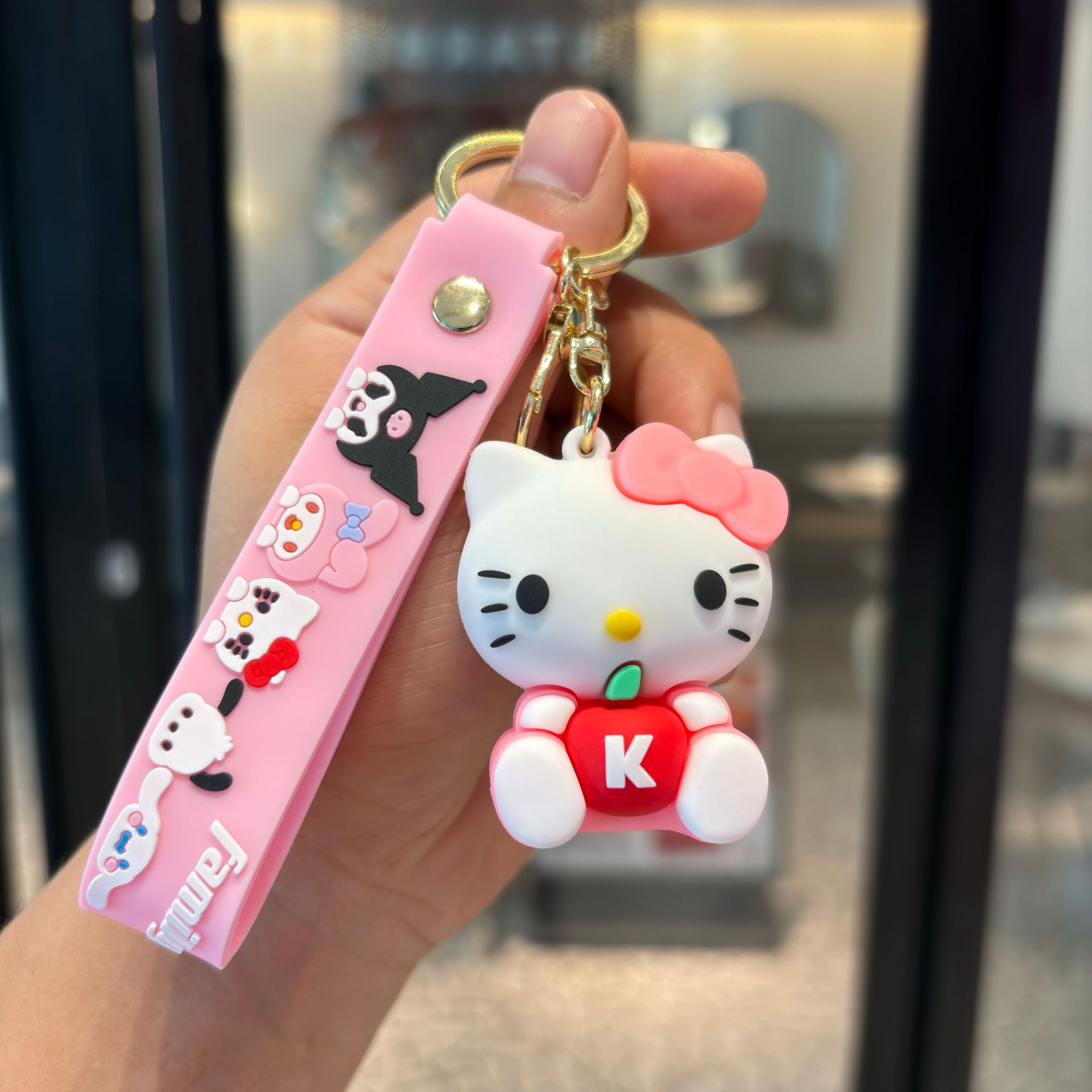 Sanrio Colomi Keychain, adorable muñeca Melody, colgante, bolso, accesorios, garra de bebé, pequeño regalo.
