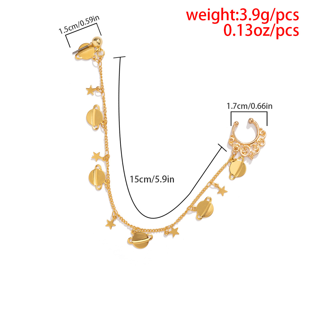 European and American jewelry, ethnic style, Su style, no punching nose studs, nose accessories, sweet and cool earrings, puncture nose rings_voghion.com