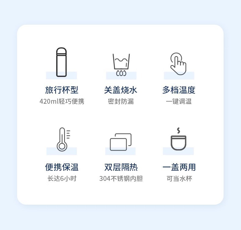 Car Water Cup 12V24V Universal Smart Electric Hot Water Cup for Small Cars and Large Trucks Heating and Insulation Household Water Heater