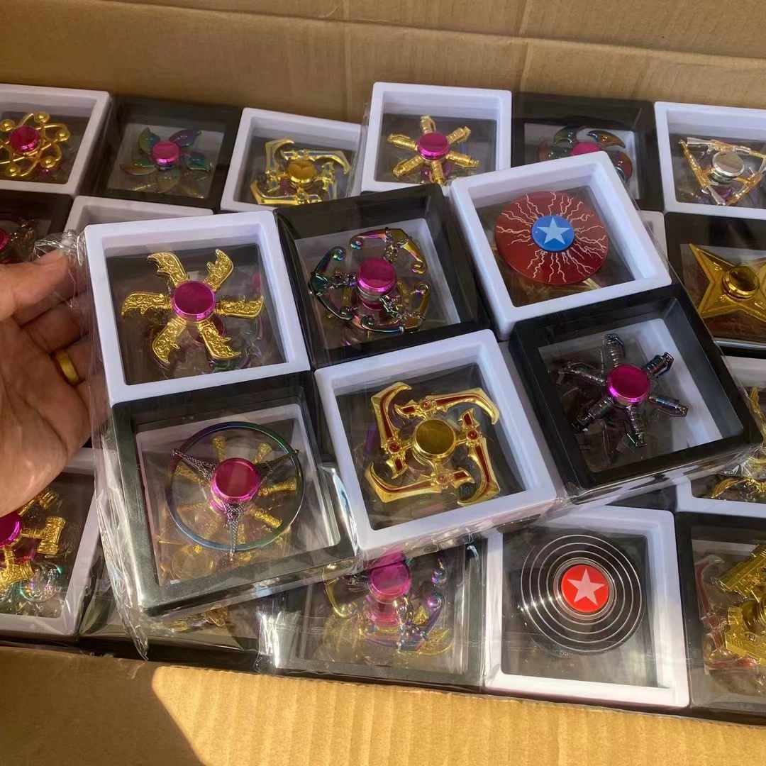 Новый цинковый сплав подвеска коробка красочный гироскоп детский Палец гироскоп декомпрессионная игрушка живописное место киоск горячая распродажа