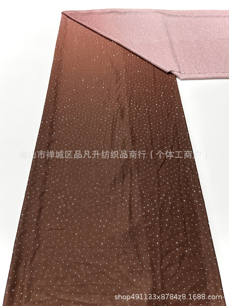 Vestido de cena de moda de fiesta de baile de camisa de vestido de tela gradiente caliente taladro de tela transpirable de alta elasticidad image 25