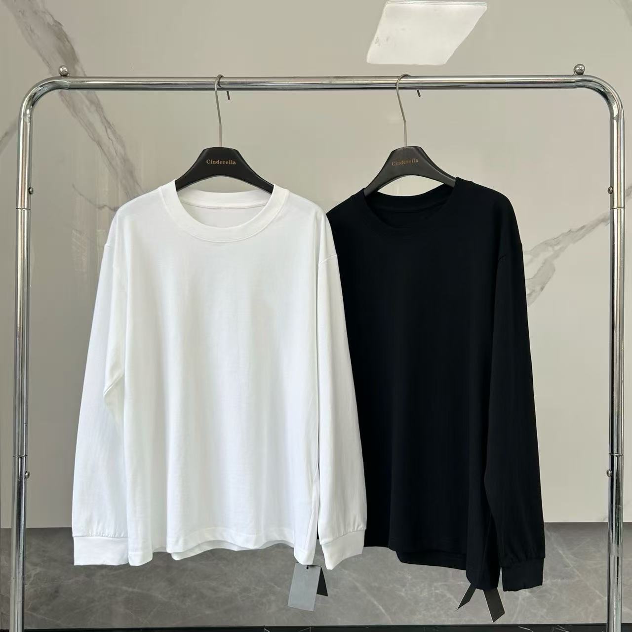 bh7922 Chicken Claw Autumn Couple Embroidered Long-Sleeve T-Shirt, Soft and Skin-Friendly, Suitable for Work, Commuting, Fitness, and Sports