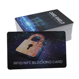 现货PVC银行信用卡身份证防盗刷防扫描RFID Blocking Card屏蔽卡