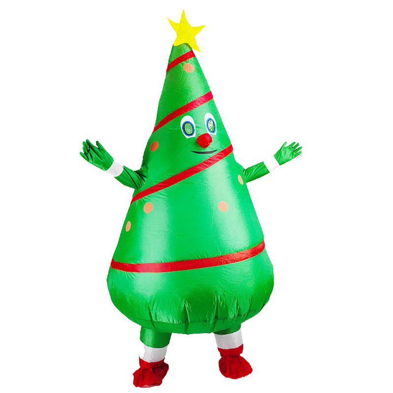 Disfraz de Halloween, comercio exterior, fiesta transfronteriza, accesorios navideños, árbol de Navidad inflable, traje inflable de Santa Claus