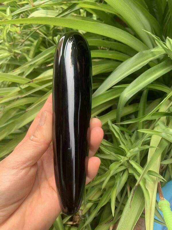 天然黑曜石水晶按摩棒 图 2