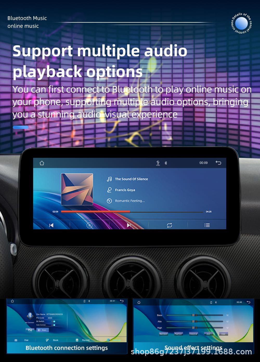 12.3inch Suitable for Mercedes-Benz Gla X156 C117 W176 Gps Car Navigation Bluetooth Player Navigation One