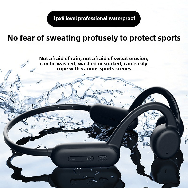 Cross-Border X18Pro Bone Conduction Headphones with 32g Memory Long Battery Life Listening to Music Swimming Headphones Wireless Bluetooth Earphones