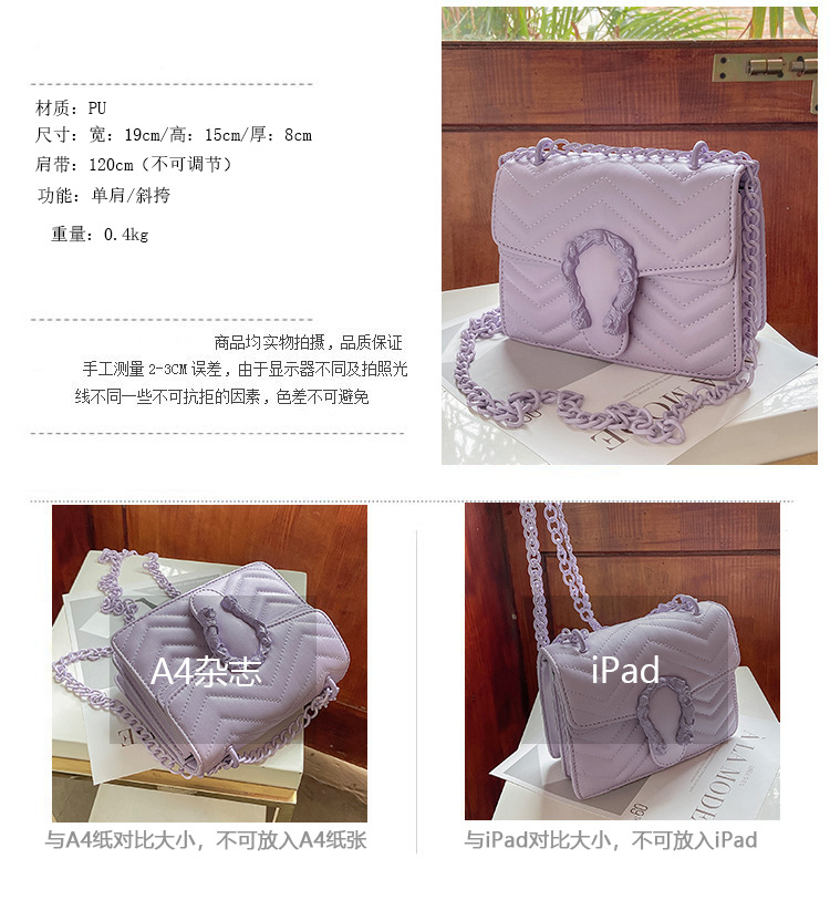 Wholesale Macaron Color Embroidered Thread Shoulder Bag Nihaojewelry display picture 18