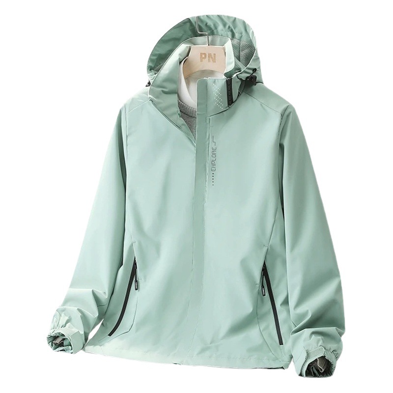 Outdoor sports jacket spring and autumn men's and women's black single-layer thin jacket into Xizang fashion brand windproof waterproof mountaineering clothing