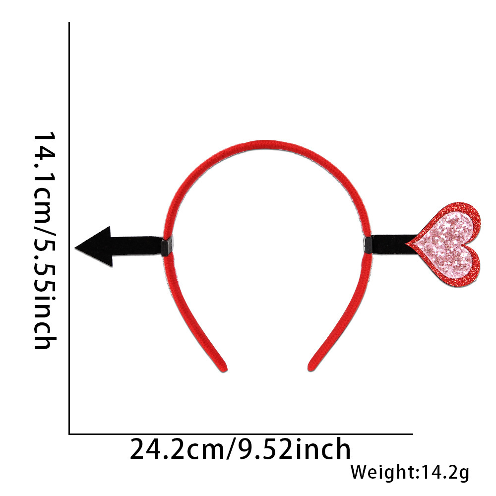 Europa y América nuevo estilo de un solo partido decoración diadema accesorios para el cabello bar decoraciones del Día de San Valentín amor diadema cabeza hebilla props