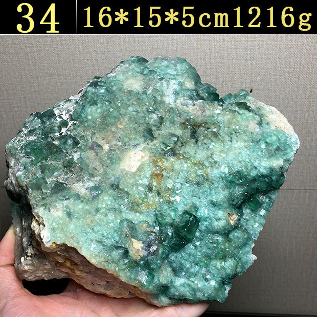 Madagascar Natural Sunlight Green Fluorite Raw Stone Specimen Color Change Green Mineral Crystal 34 sup