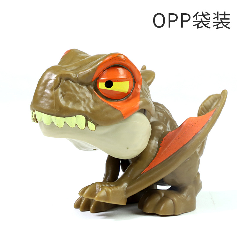 Transfronterizo nuevo dinosaurio morder dedos conjunto móvil tiranosaurio Paquete de huevo simulación modelo de dinosaurio juguete puesto de juguete
