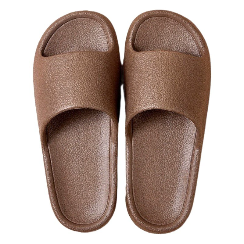 Оптовая Продажа с фабрики Тапочки из ЭВА, однотонные домашние шлепанцы для дома, нескользящий кожаный узор, Нескользящие кожаные сандалии, не вонючие сандалии для ног, цельная доставка