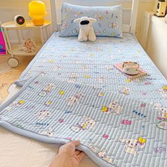 Water-washable cotton double-layer fabric mattress single tatami rental room anti-slip quilted soft pad two or three piece set suitable for all four seasons