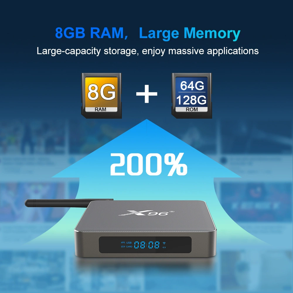 X96 X6 Android11 Dual Frequency WIFI ТВ-приставка 8K плеер, ТВ BOX