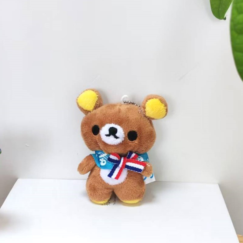 インスタ映えするぬいぐるみペンダント、可愛い日本風リラックマのぬいぐるみ、ペンダント、キーホルダー、バッグ飾り、カップルギフト|undefined